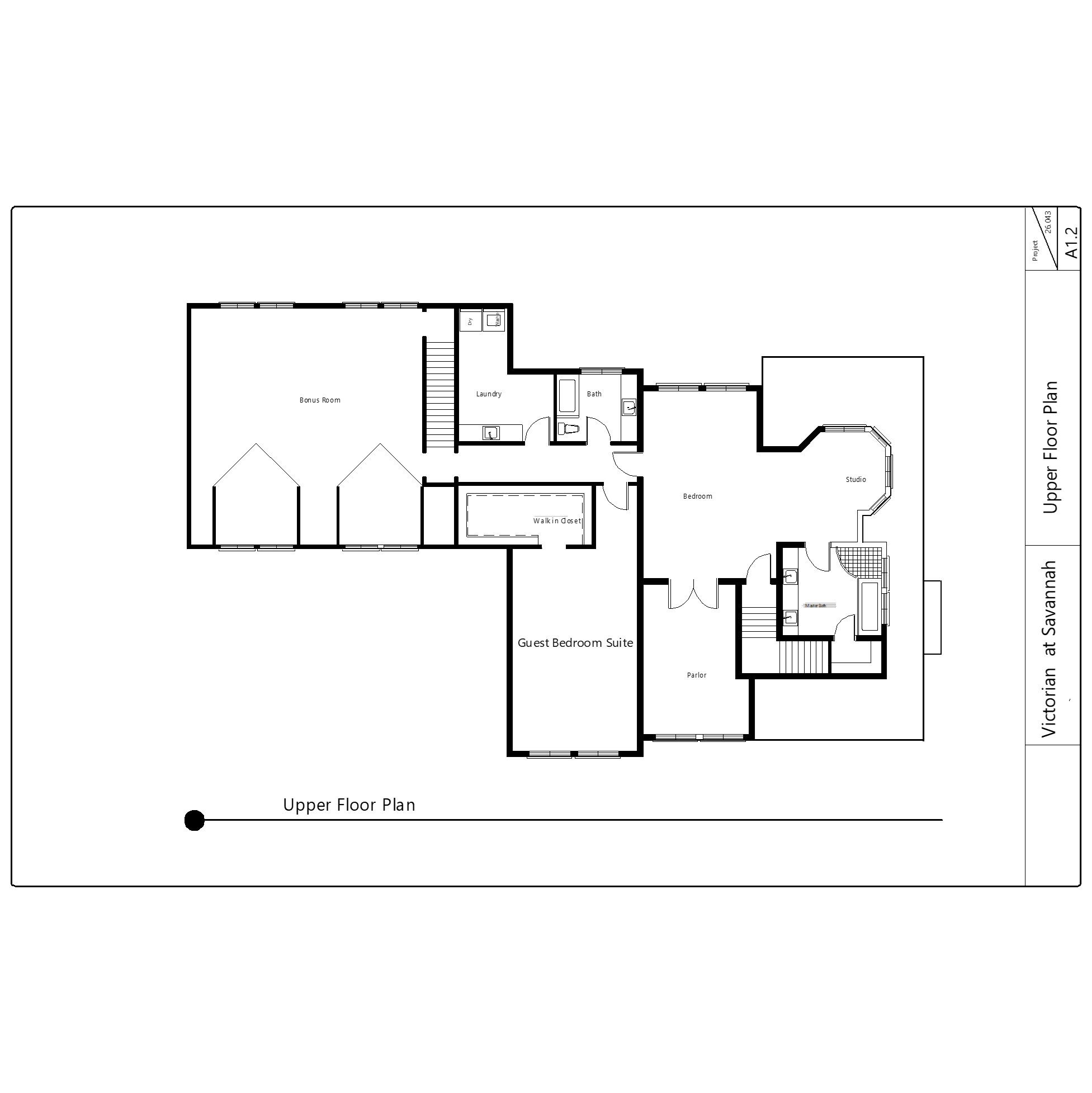 Second level floor plan